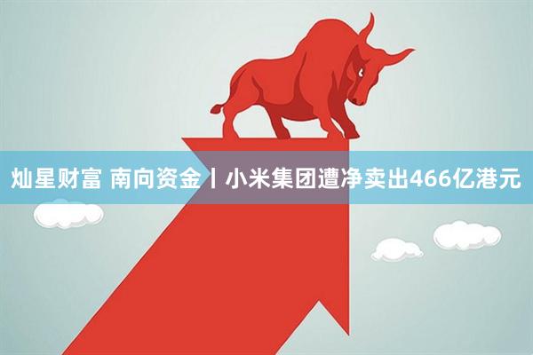 灿星财富 南向资金丨小米集团遭净卖出466亿港元